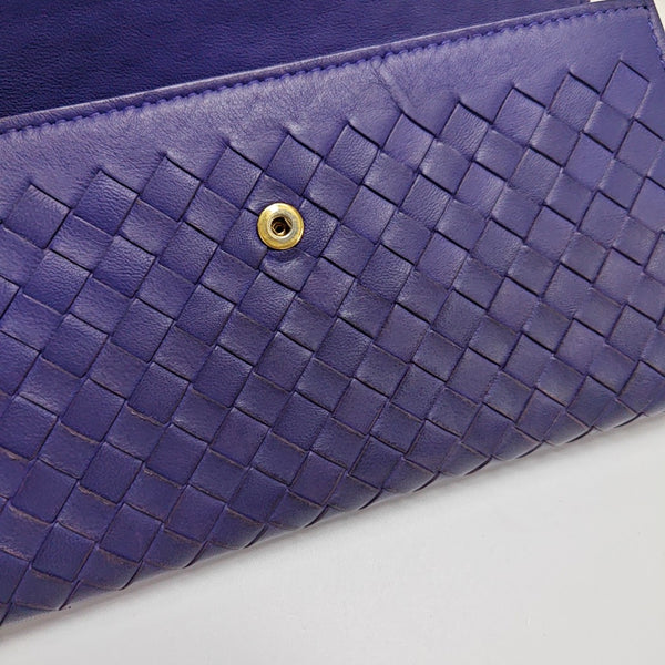 Calfskin Wallet Purple