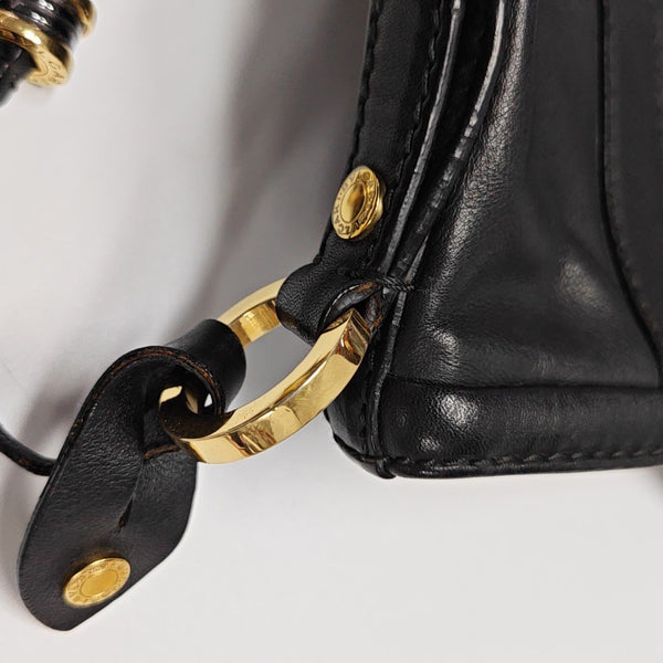 Calfskin Shoulder Bag Black