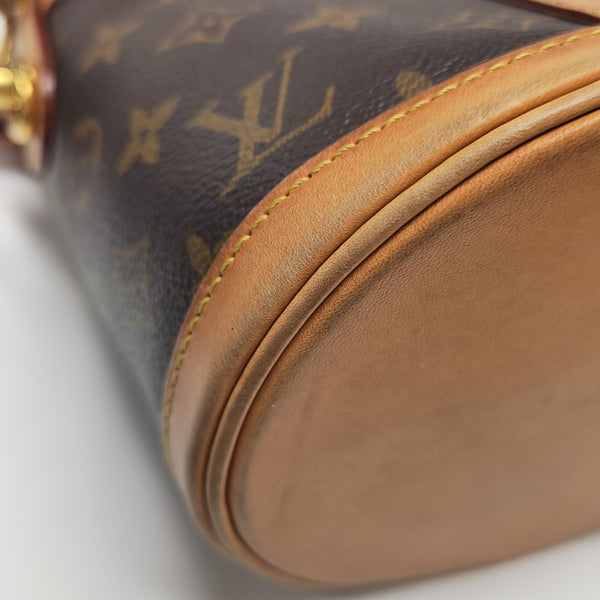 DUFFLE Monogram Coated Canvas Brown