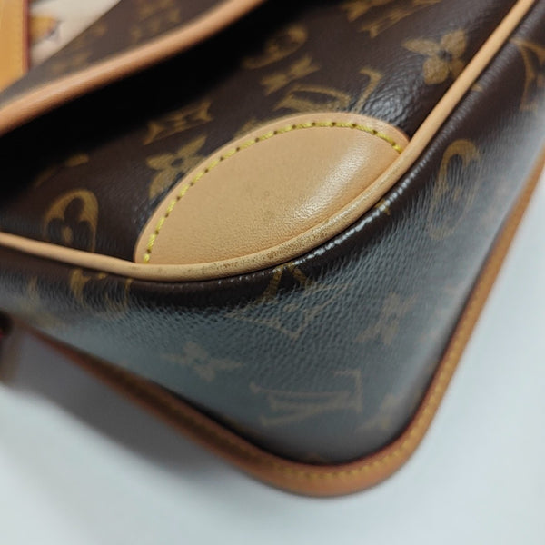 DIANE Monogram Coated Canvas Brown