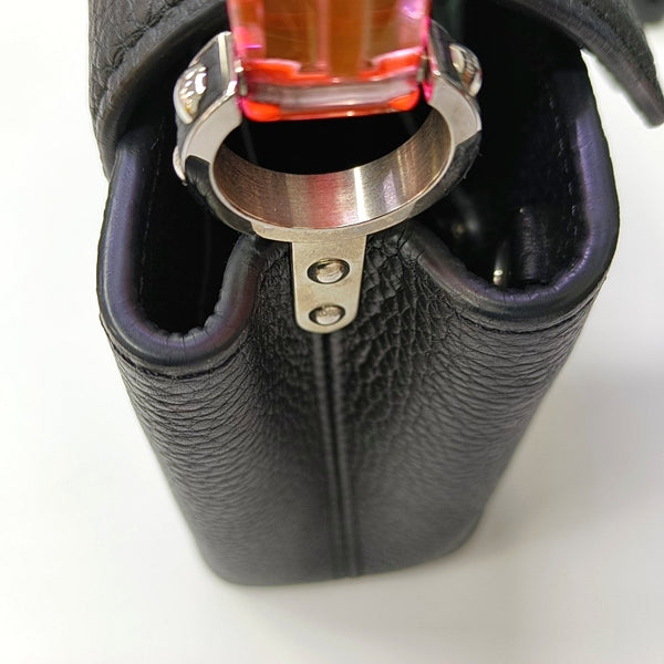 Authenticated pre-owned CAPUCINES Mini Calfskin Black - Shoulder Bag at Looply