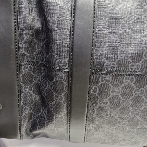 Monogram Coated Canvas Top Handle Bag Black