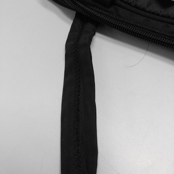 Nylon Top Handle Bag Black
