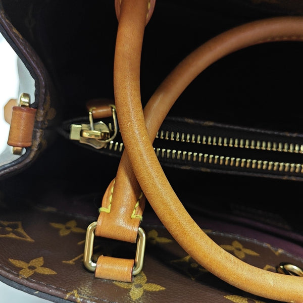 MONTAIGNE Monogram Coated Canvas Brown
