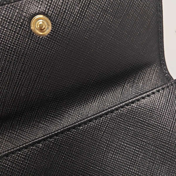 Authenticated pre-owned Vara Calfskin Black Card Holder - Wallet at Looply