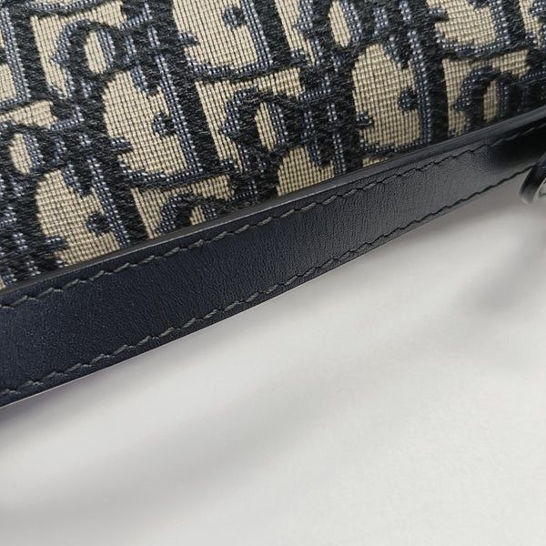 Saddle Mini Oblique Canvas Blue