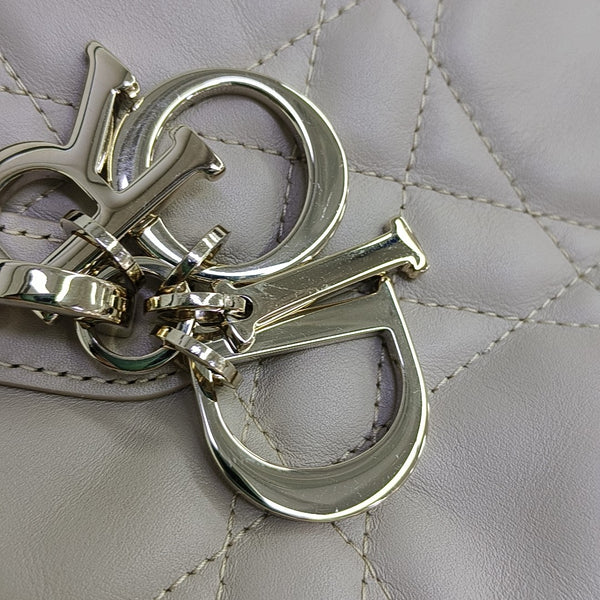 Toujours Small Cannage Calfskin Beige