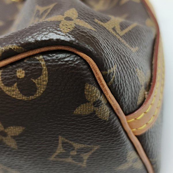 NÉONOÉ Nano Monogram Coated Canvas Brown