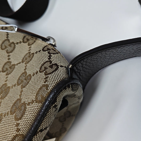 Monogram Canvas Shoulder Bag Beige