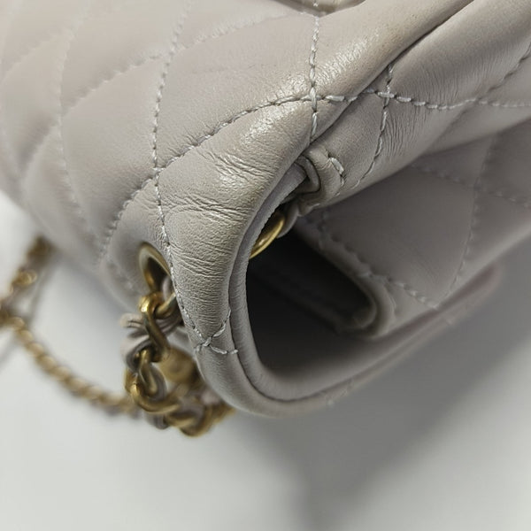 CLASSIC FLAP Mini Quilted Lambskin Purple