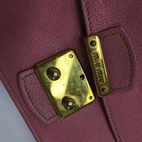 Calfskin Shoulder Bag Pink