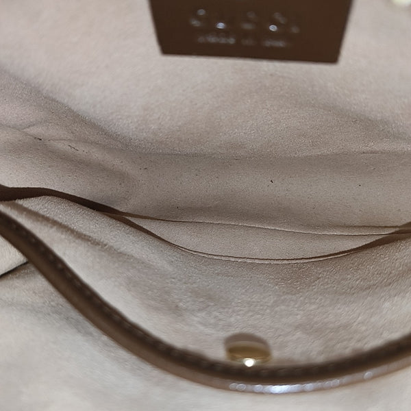 GG Supreme Mini Monogram Coated Canvas Beige