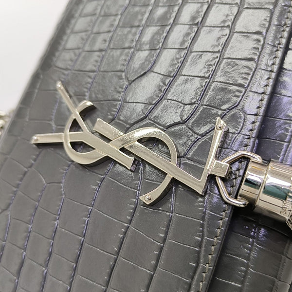 KATE Small Calfskin Gray