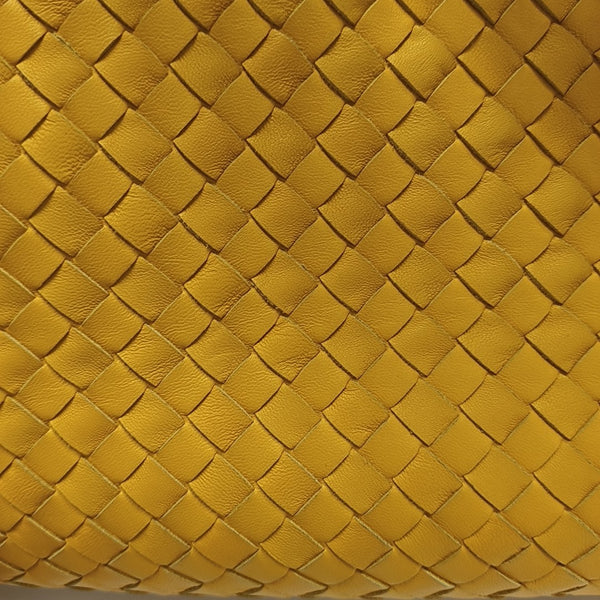 Lambskin Top Handle Bag Yellow