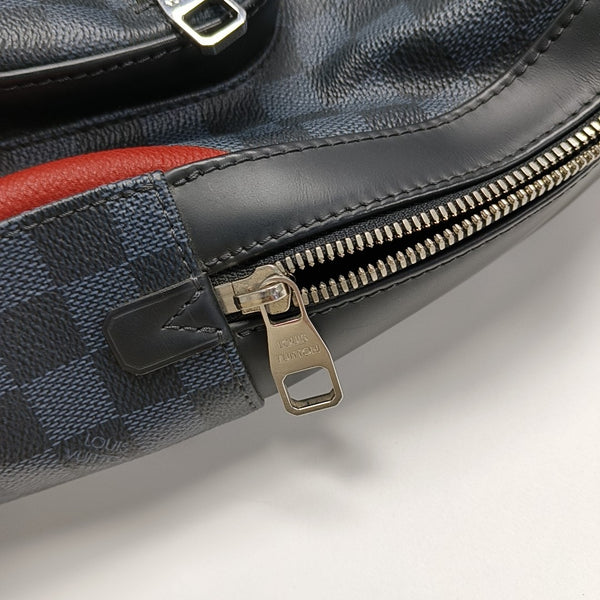 JOSH Damier Graphite Coated Canvas Black