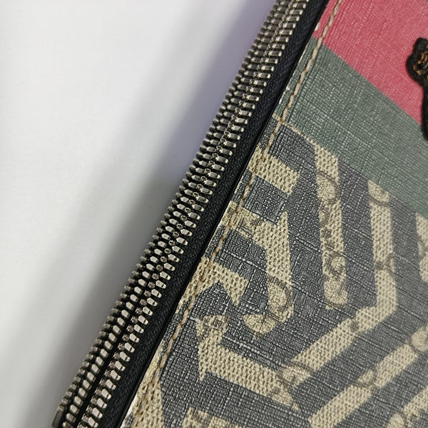 Coated Canvas Shoulder Bag Multicolor