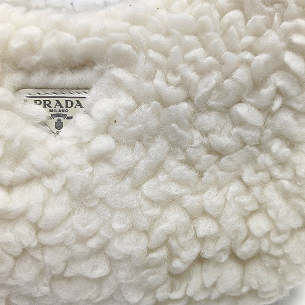 Authenticated pre-owned Re-Edition2000 Mini Fabric White - Shoulder Bag at Looply