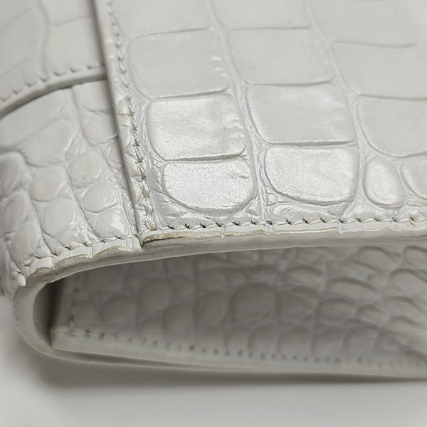 Hourglass Small Calfskin White