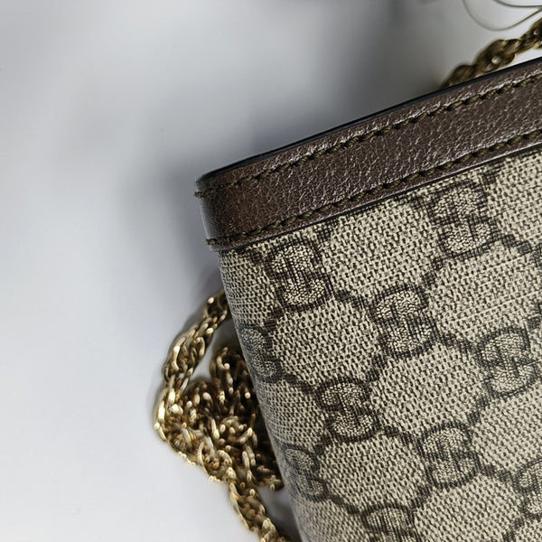 Authenticated pre-owned Ophidia Medium Monogram Coated Canvas Beige - Shoulder Bag at Looply