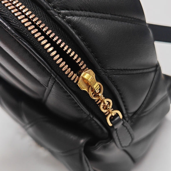 SERPENTI CABOCHON Small Quilted Calfskin Black