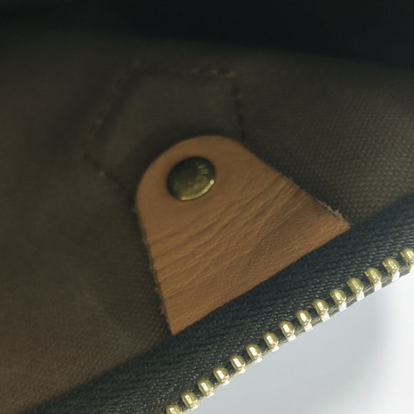 SPEEDY 25 Monogram Coated Canvas Brown