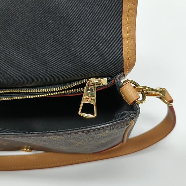 DIANE Monogram Coated Canvas Brown