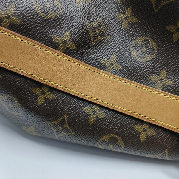 KEEPALL 60 Monogram Coated Canvas Brown
