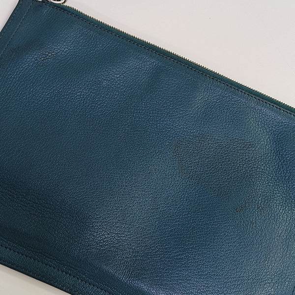 Calfskin Clutch Blue