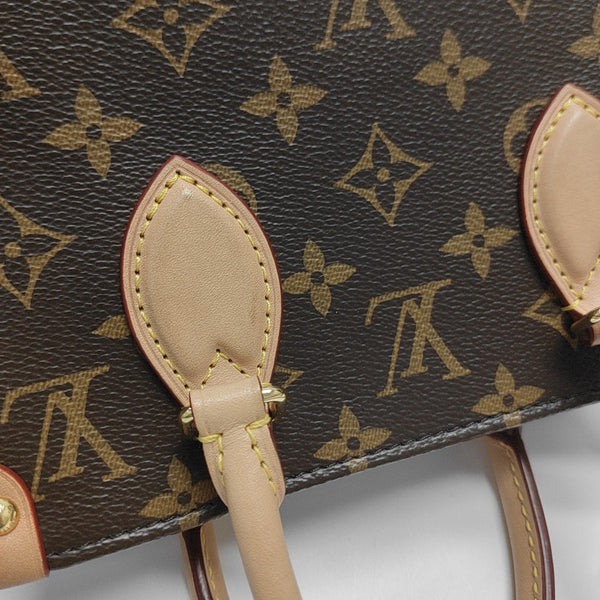 SAC PLAT BB Monogram Coated Canvas Brown