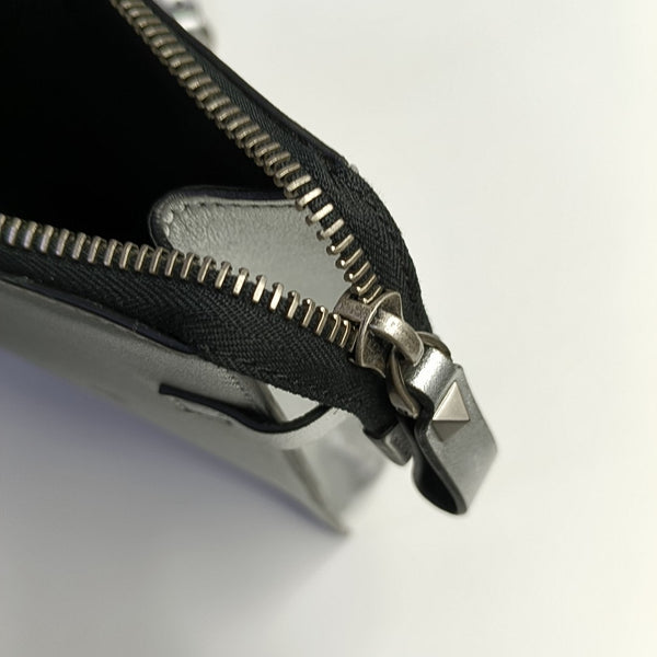 Vltn Calfskin Silver