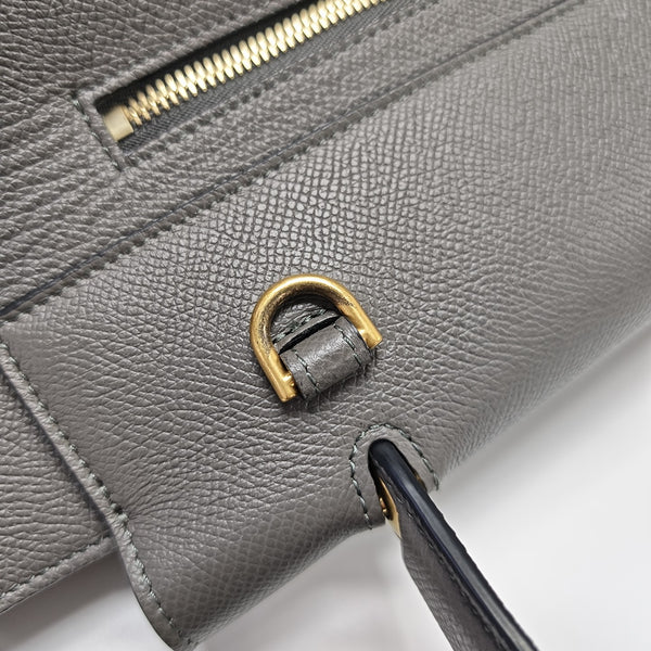 BELT Mini Calfskin Gray