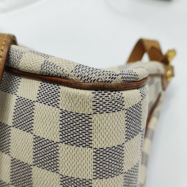 SIRACUSA MM Damier Azur Coated Canvas White