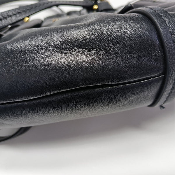 Lambskin Shoulder Bag Black