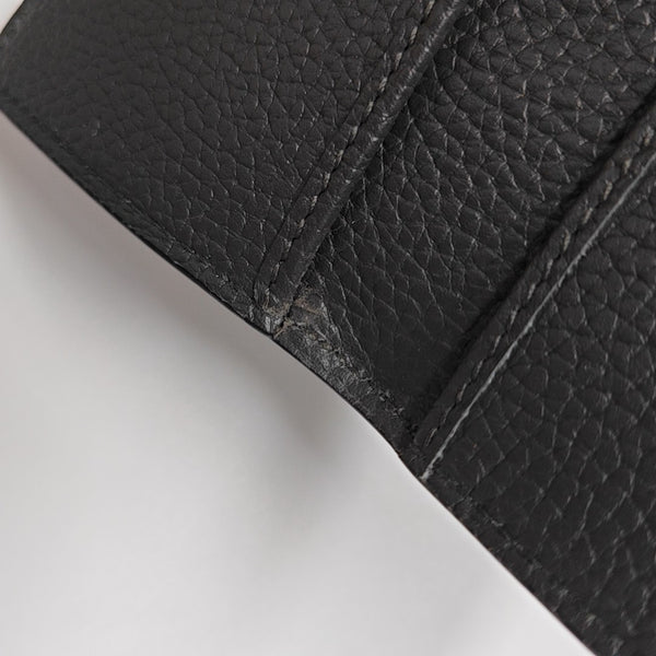Monogram Coated Canvas Card Holder Gray