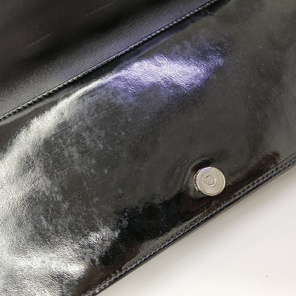Lady Dior Medium Cannage Patent Leather Black