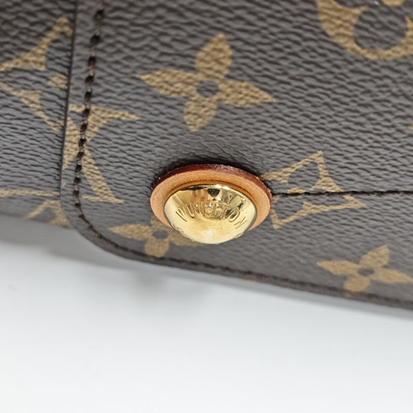 OLYMPE MM Monogram Coated Canvas Brown