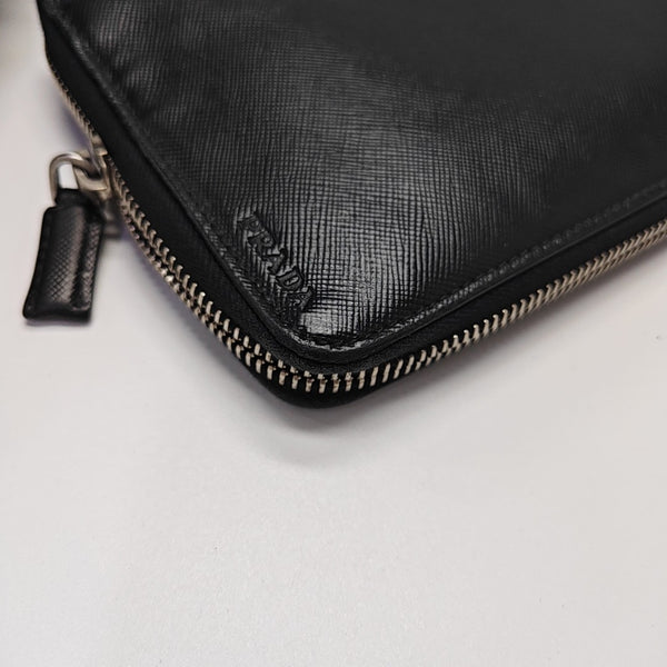 Saffiano Calfskin Wallet Black