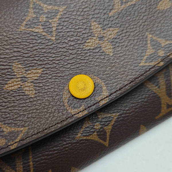 EMILIE Monogram Coated Canvas Brown