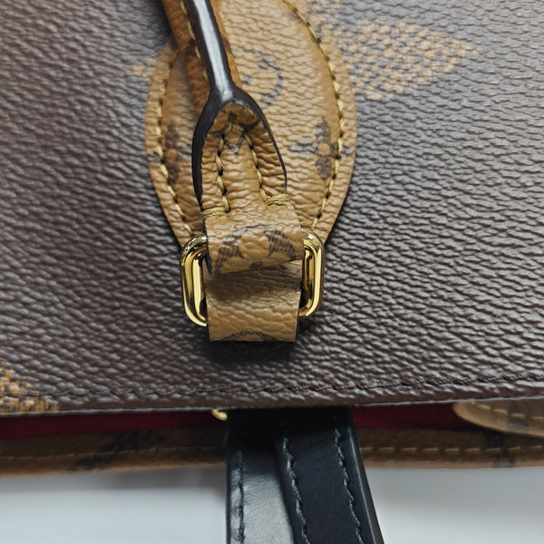 Authenticated pre-owned ONTHEGO MM Monogram Coated Canvas Brown - Tote Bag at Looply