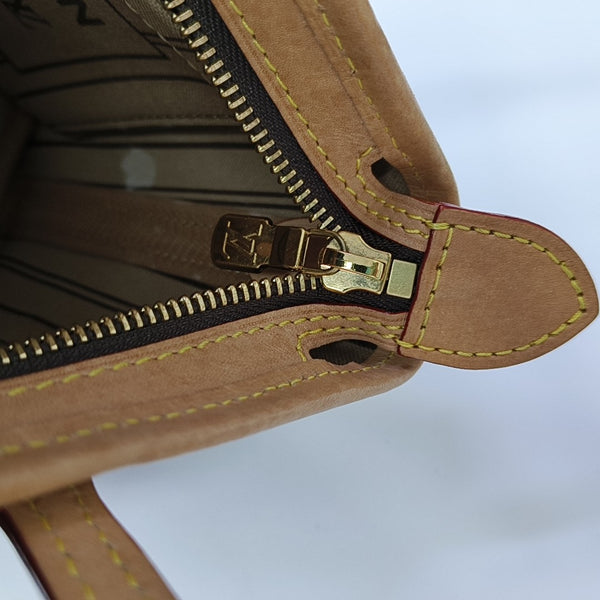 NEVERFULL BB Monogram Coated Canvas Brown