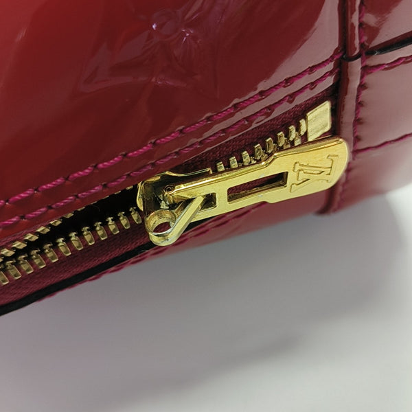 ALMA BB Monogram Patent Leather Red