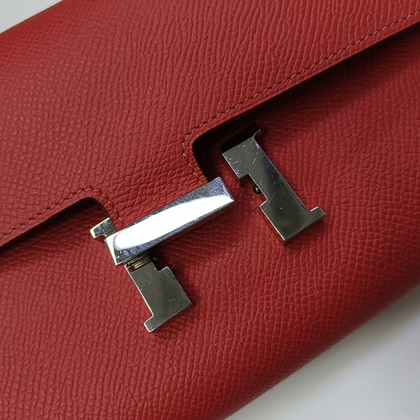 Constance 18 Epsom Red Wallet