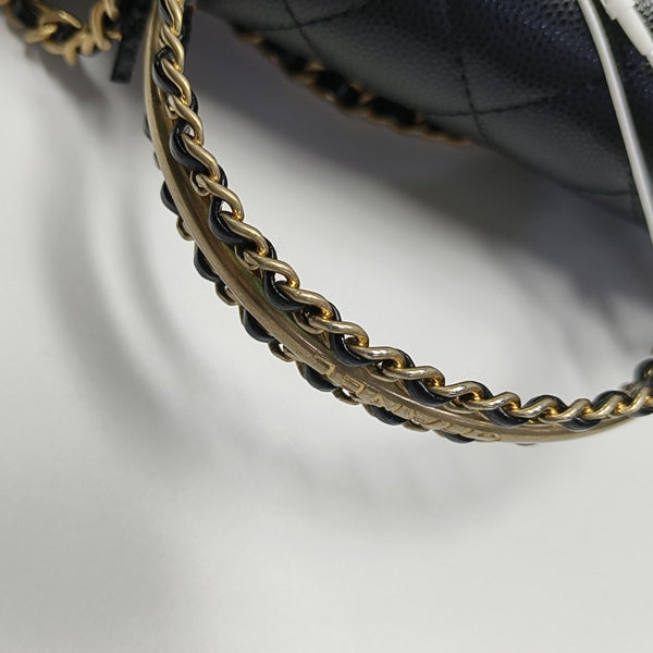 WOC Quilted Grained Calfskin Black