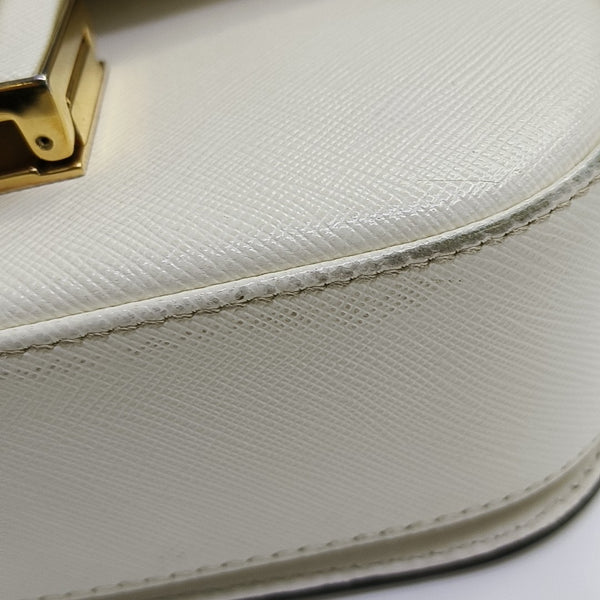 Emblème Calfskin White