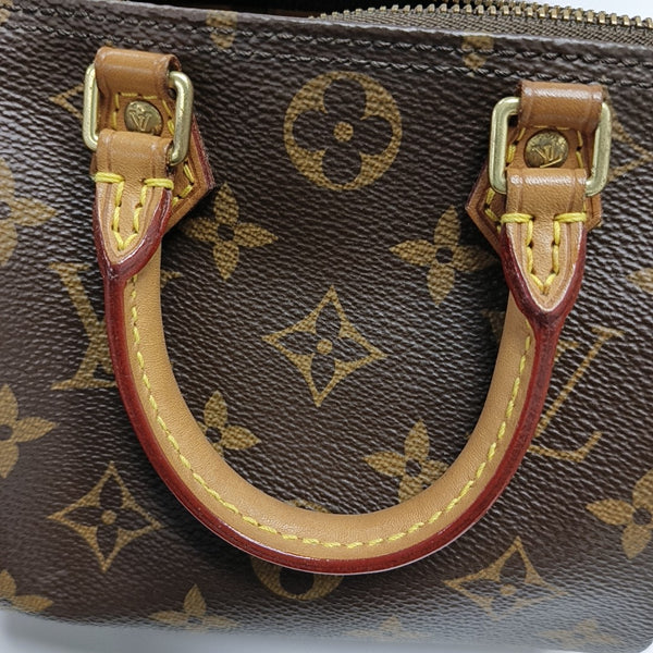 SPEEDY Nano Monogram Coated Canvas Brown