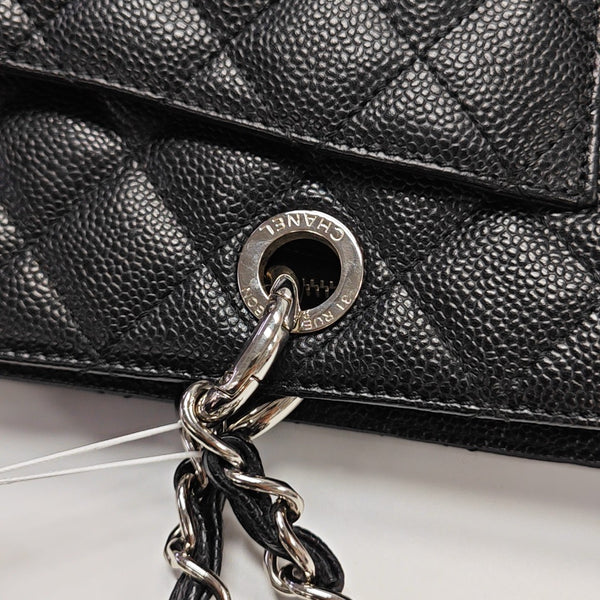 CHANEL GST Large Quilted Grained Calfskin Black