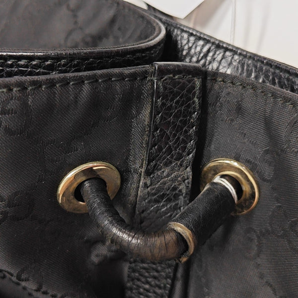 Monogram Canvas Tote Bag Black