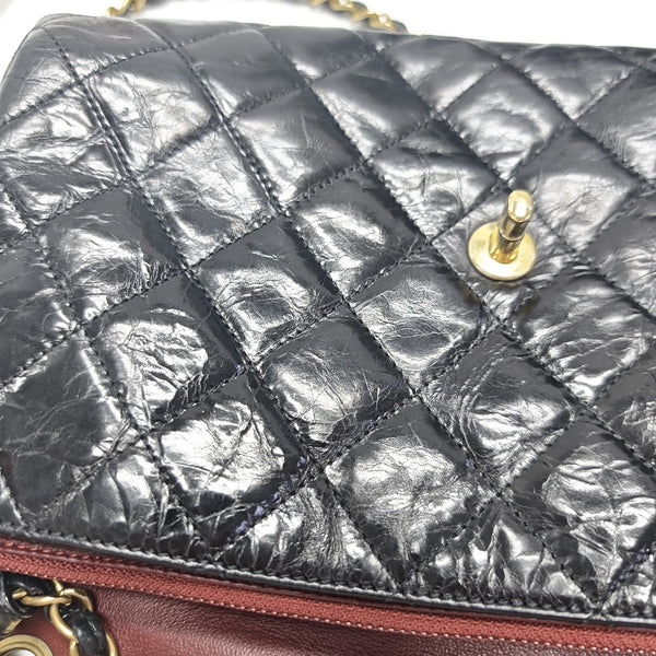 Quilted Calfskin Shoulder Bag Black