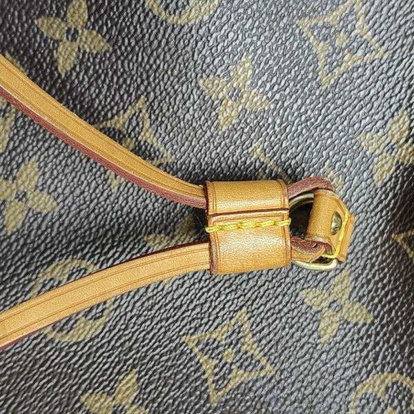 NEVERFULL GM Monogram Coated Canvas Brown
