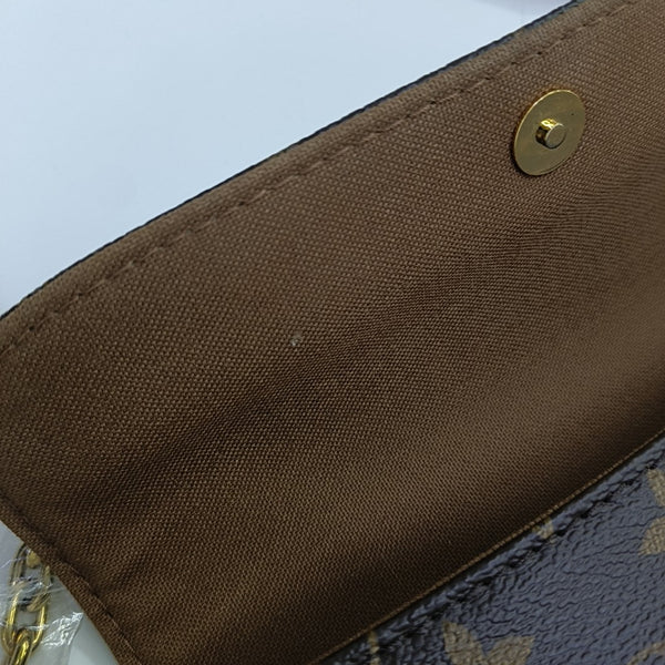 IVY Monogram Coated Canvas Brown
